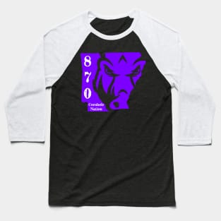 870 Hog Purple Baseball T-Shirt